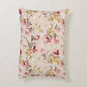 抽象的な優雅の花パターン3 アクセントクッション (裏面(縦))