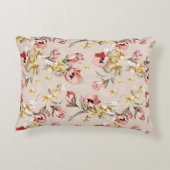 抽象的な優雅の花パターン3 アクセントクッション (裏面)