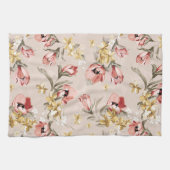 抽象的な優雅の花パターン3 キッチンタオル (横)