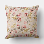 抽象的な優雅の花パターン3 クッション (裏面)