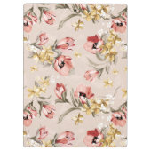 抽象的な優雅の花パターン3 クリップボード (裏面)