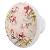 抽象的な優雅の花パターン3 セラミックノブ (右)