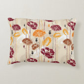 抽象的な優雅の花パターン4 アクセントクッション (裏面)