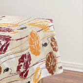 抽象的な優雅の花パターン4 テーブルクロス (インサイチュ)