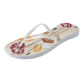 抽象的な優雅の花パターン4 ビーチサンダル (アングル)