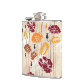 抽象的な優雅の花パターン4 フラスク (左)