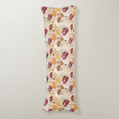 抽象的な優雅の花パターン4 ボディピロー (正面縦)