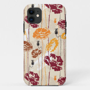 抽象的な優雅の花パターン4 iPhone 11 ケース