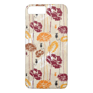 抽象的な優雅の花パターン4 iPhone 8 PLUS/7 PLUSケース