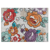 抽象的な優雅の花パターン5 カッティングボード (正面)