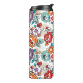 抽象的な優雅の花パターン5 タンブラー (回転左)