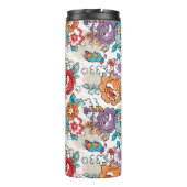 抽象的な優雅の花パターン5 タンブラー (裏面)