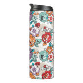 抽象的な優雅の花パターン5 タンブラー (回転右)