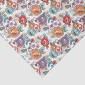 抽象的な優雅の花パターン5 薄葉紙 (詳細)