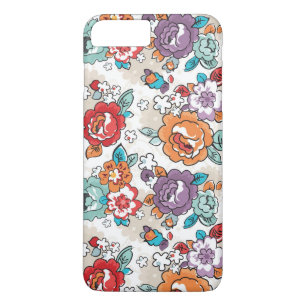 抽象的な優雅の花パターン5 iPhone 8 PLUS/7 PLUSケース
