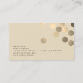 抽象的な優雅幾何学的なパターンスタイリッシュなカバー 名刺 (裏面)