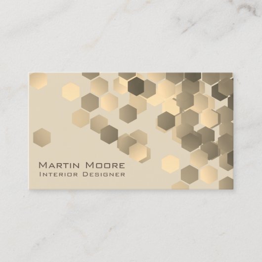 抽象的な優雅幾何学的なパターンスタイリッシュなカバー 名刺 (正面)