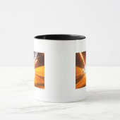 抽象的な光ビームおよび効果 マグカップ (中央)