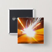 抽象的な光ビームおよび効果 缶バッジ (正面&裏面)