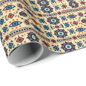 抽象的な全視眼の魔法模様 ラッピングペーパー (ロールコーナー)