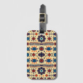 抽象的な全視眼の魔法陣パターン ラゲッジタグ (正面縦)