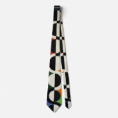抽象的な円のカラフルなアート絵画 ネクタイ (正面)