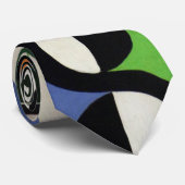 抽象的な円のカラフルなアート絵画 ネクタイ (ロール)