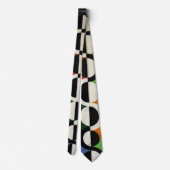 抽象的な円のカラフルなアート絵画 ネクタイ (裏面)