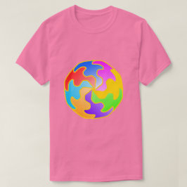 抽象的な円の形 Tシャツ