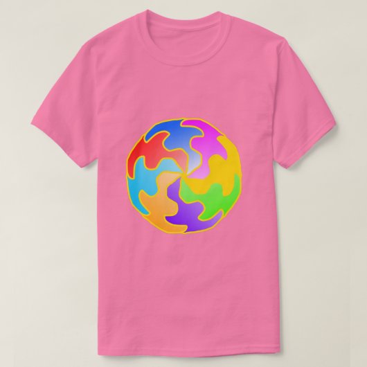 抽象的な円の形 Tシャツ (デザイン正面)