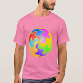 抽象的な円の形 Tシャツ (正面)