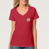 抽象的な円の形 Tシャツ (正面)