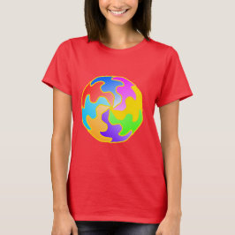 抽象的な円の形 Tシャツ