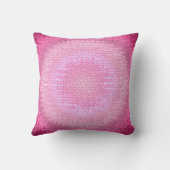 抽象的な円のvitrageのピンクの質 クッション (裏面)