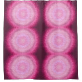 抽象的な円のvitrageのピンクの質 シャワーカーテン (正面)