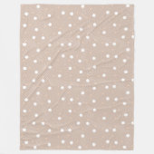 抽象的な円形の海岸の砂浜の色 フリースブランケット (正面)