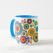 抽象的な円 マグカップ (正面左)