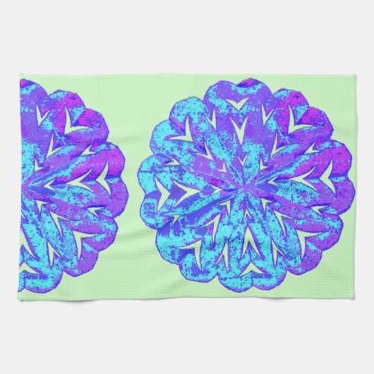 抽象的な円WYCINANKI キッチンタオル (横)