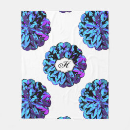 抽象的な円WYCINANKI G フリースブランケット