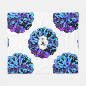 抽象的な円WYCINANKI G フリースブランケット (正面(横))