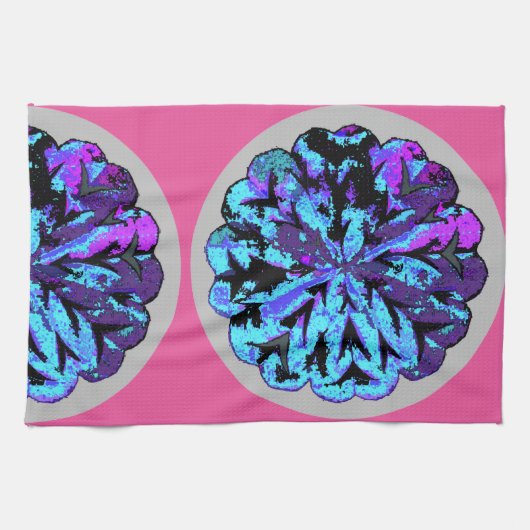 抽象的な円WYCINANKI GR キッチンタオル (横)