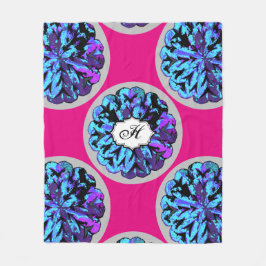 抽象的な円WYCINANKI GR フリースブランケット