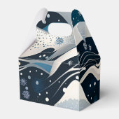 抽象的な冬の不思議の世界 切妻 フェイバーボックス (裏面サイド)