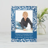 抽象的な冬の星と渦の写真カード シーズンカード (スタンド正面)