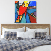 抽象的な出生 キャンバスプリント (インサイチュ (寝室))