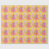 抽象的な創造的な絵画、カラフルな背景。 ラッピングペーパー (フラット)