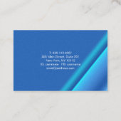 抽象的な勾配の青の質 名刺 (裏面)