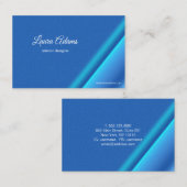 抽象的な勾配の青の質 名刺 (正面/裏面)