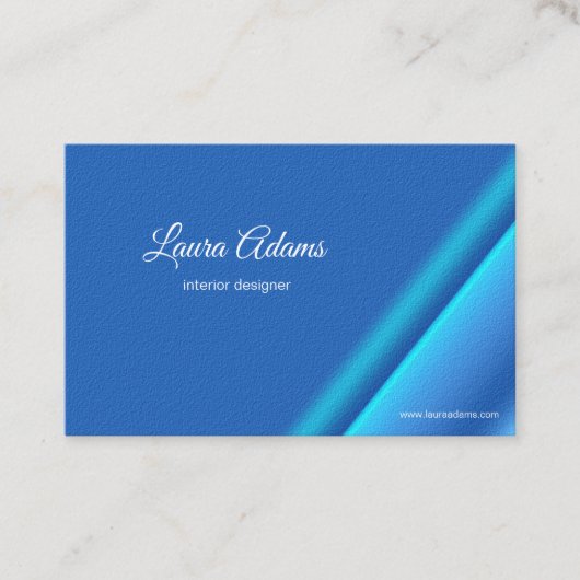 抽象的な勾配の青の質 名刺 (正面)