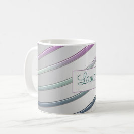 抽象的な勾配ライン コーヒーマグカップ